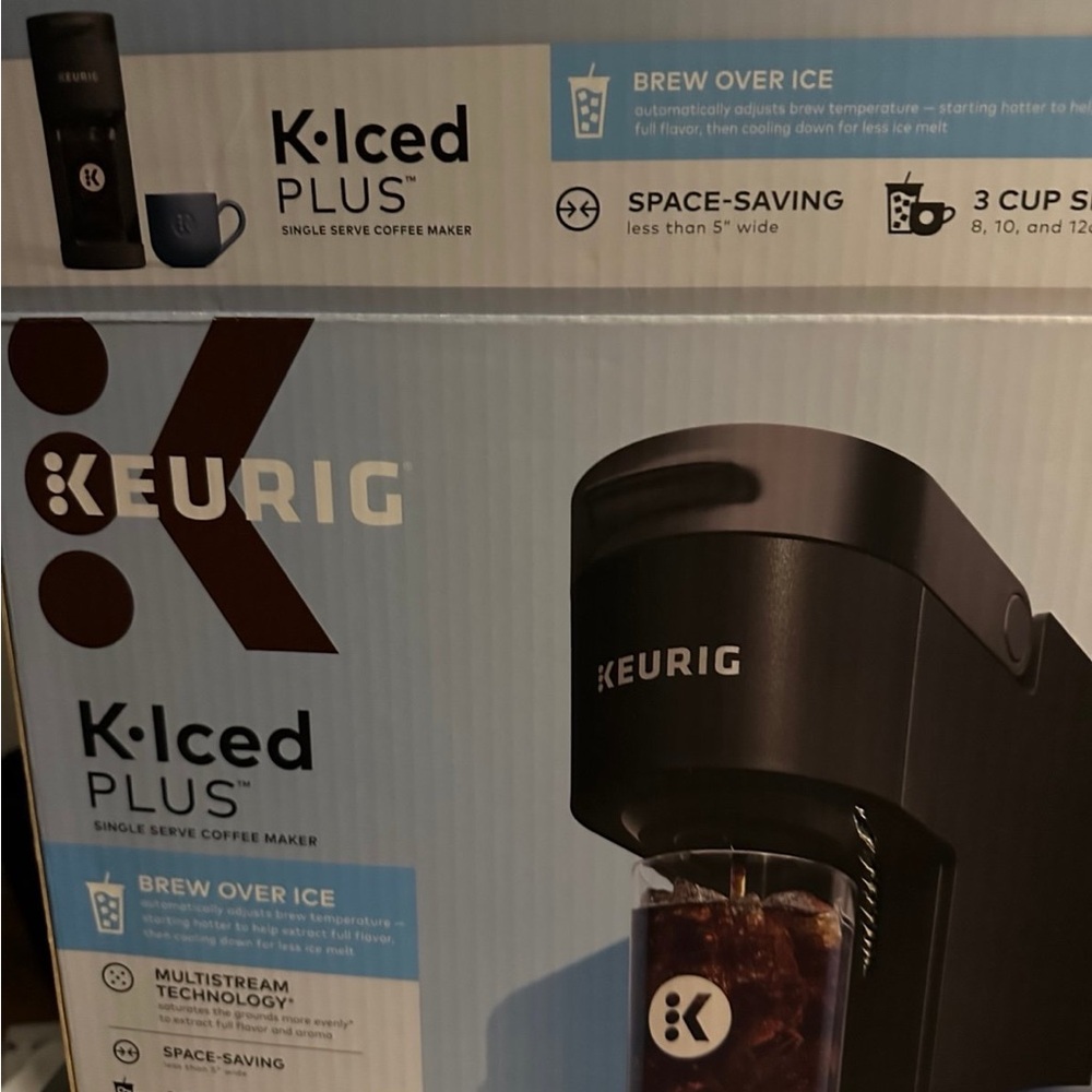 Keurig Coffee Maker - Black with Blue Accent